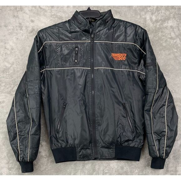Other - VTG Swingster Men's‎ TranSouth 500 Jacket Size M Black Built-in Hood Lined